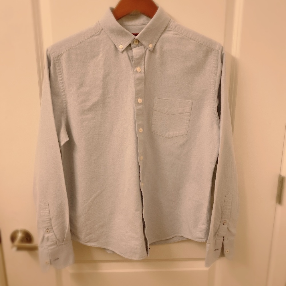 Long Sleeve Casual/Dress Untuckit Shirt-small